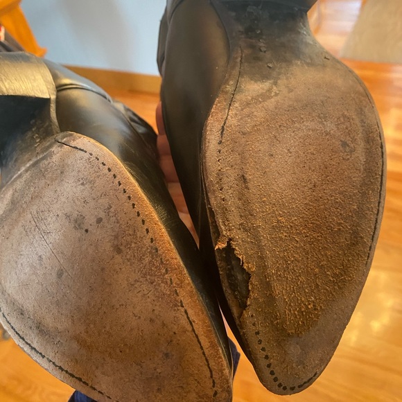 Men’s Vintage Tony Lama Boots - Black - Size 10.5 - Picture 5 of 6